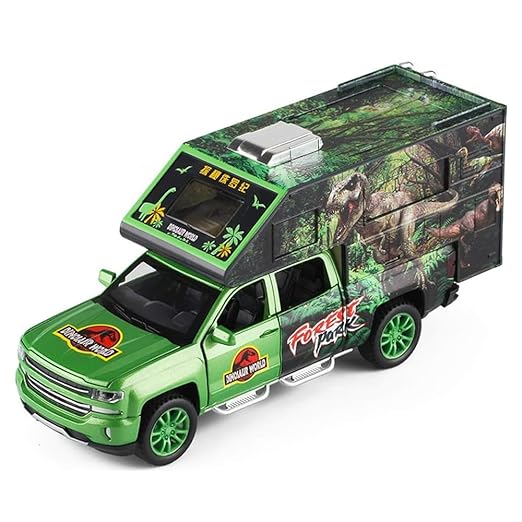 Jurassic Dinosaurs World  - Diecast Metal Car - Scale 1:32