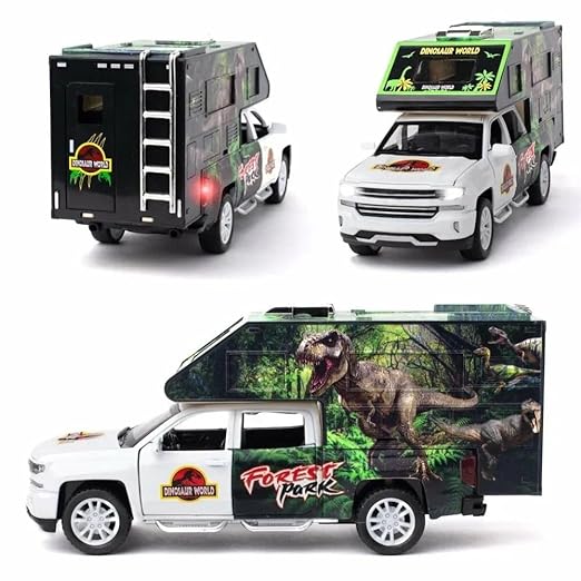 Jurassic Dinosaurs World  - Diecast Metal Car - Scale 1:32