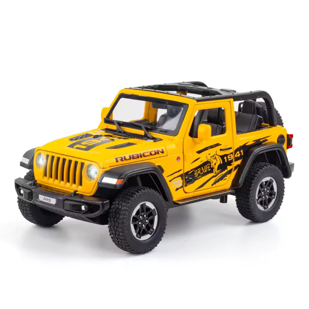 Jeep Wrangler Rubicon 1941 - Diecast Metal Car - Scale 1:24/1:32