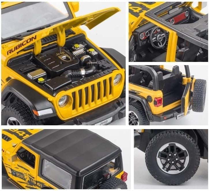 Jeep Wrangler Rubicon 1941 - Diecast Metal Car - Scale 1:24/1:32
