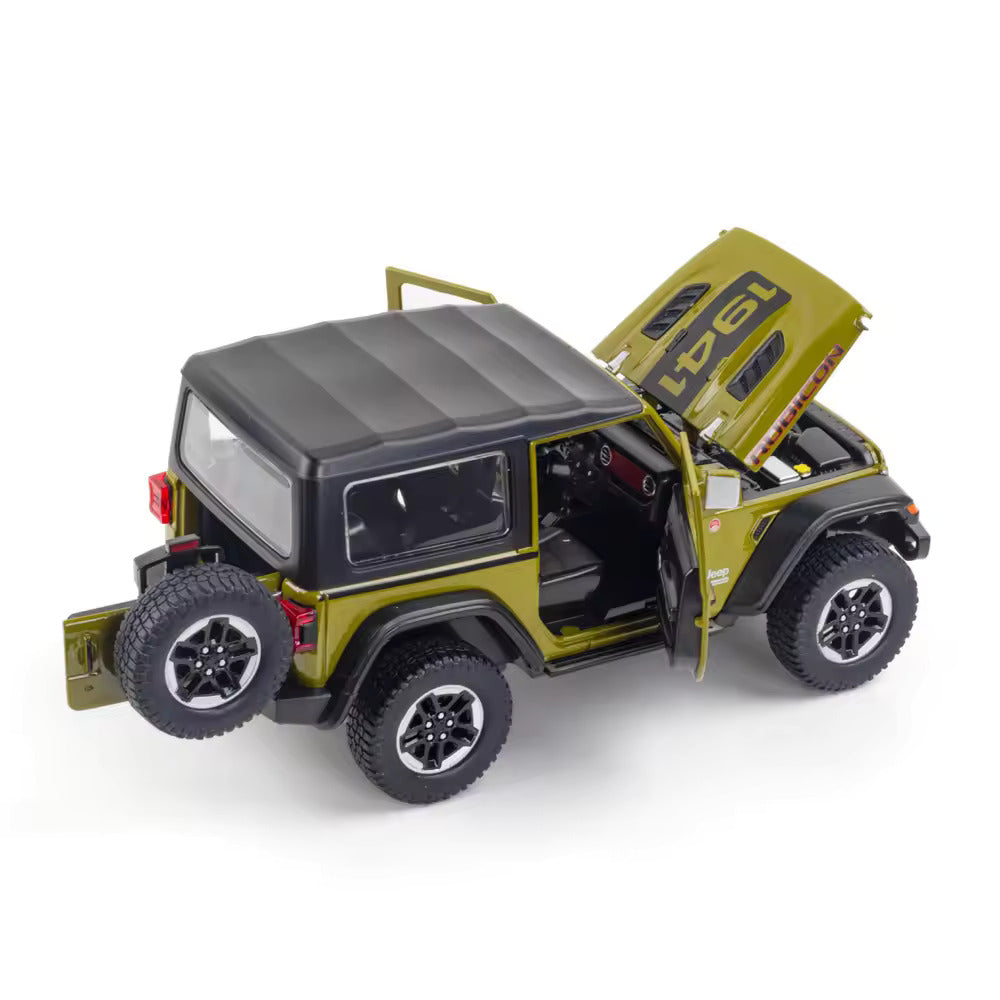 Jeep Wrangler Rubicon 1941 - Diecast Metal Car - Scale 1:24/1:32