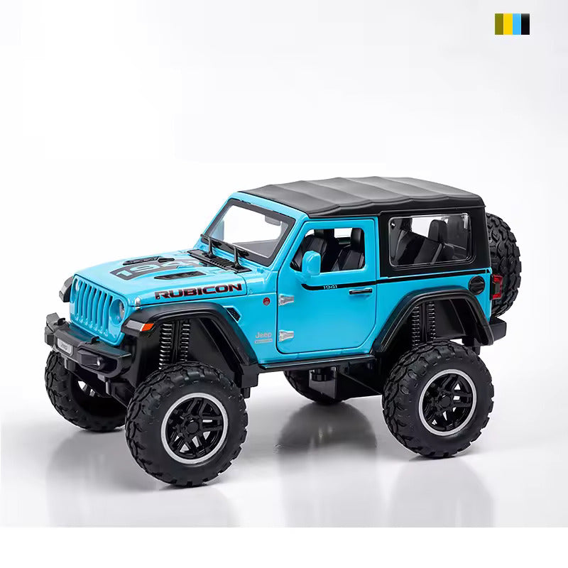 Jeep Wrangler Rubicon 1941 - Diecast Metal Car - Scale 1:24/1:32
