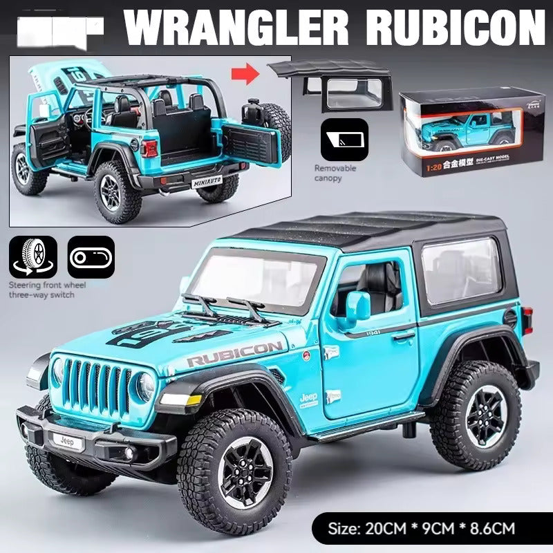 Jeep Wrangler Rubicon 1941 - Diecast Metal Car - Scale 1:24/1:32