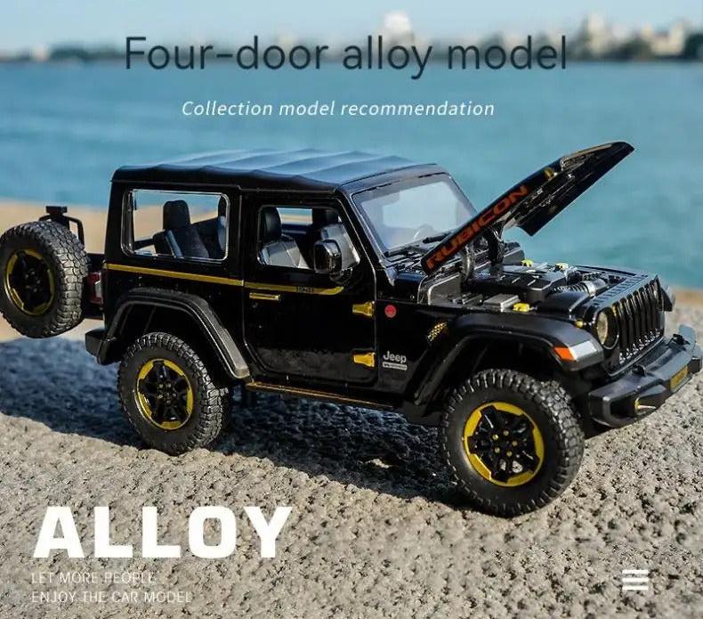 Jeep Wrangler Rubicon 1941 - Diecast Metal Car - Scale 1:24/1:32