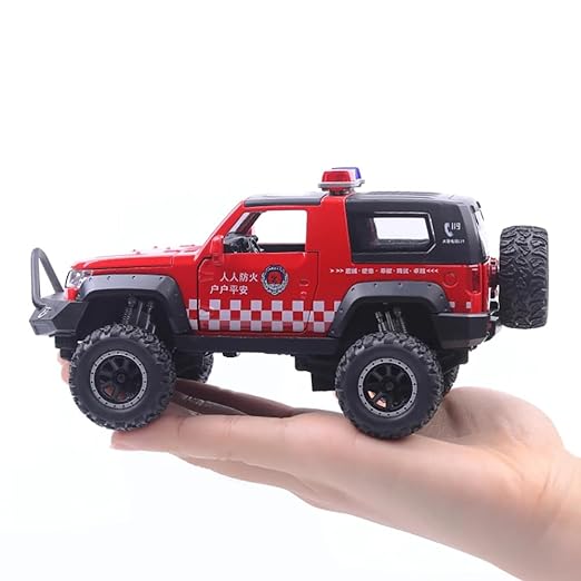 Jeep Police - Diecast Metal Car - Scale 1:24/1:32