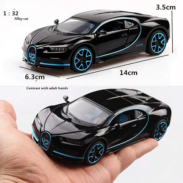 Bugatti Chiiron - Diecast Metal Car - Scale 1:32