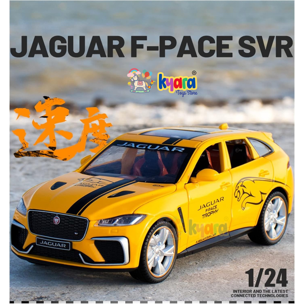 Jaguar F-pace Svr Suv - Diecast Metal Car - Scale 1:24