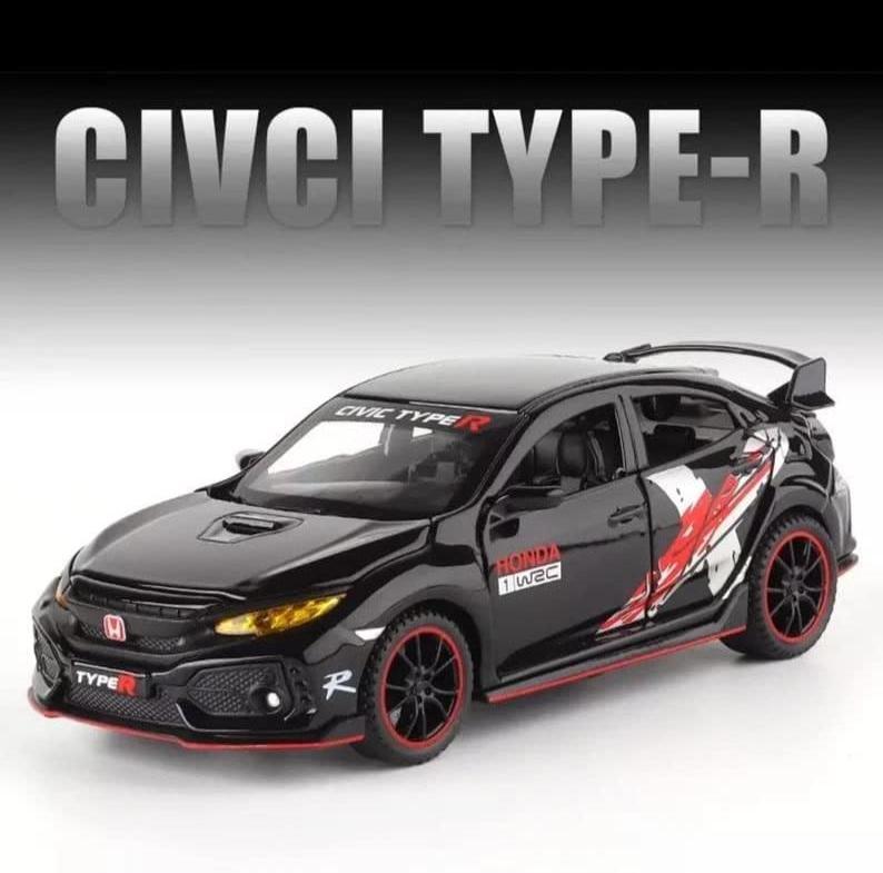 HONDA CIVIC TYPE-R- Diecast Metal Car - Scale 1:32