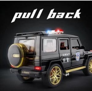 G Wagon Police Jeep  - Diecast Metal Car - Scale 1:24/1:32