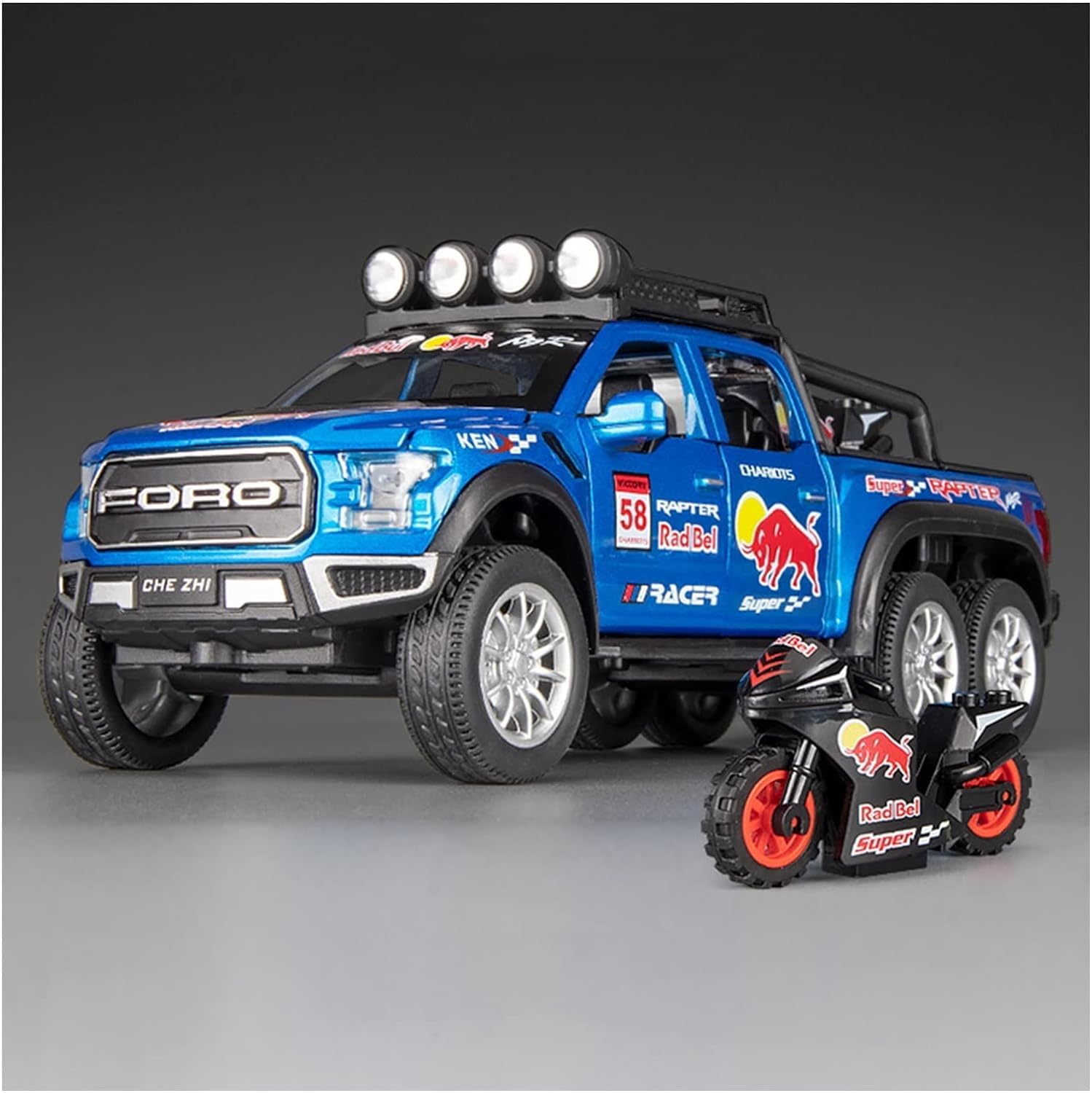 Ford Raptor F150 Pick-up - Diecast Metal Car - Scale 1:24