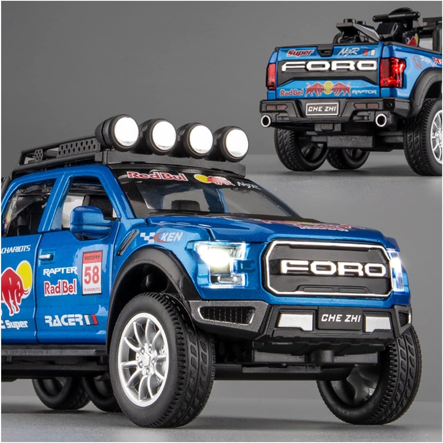 Ford Raptor F150 Pick-up - Diecast Metal Car - Scale 1:24