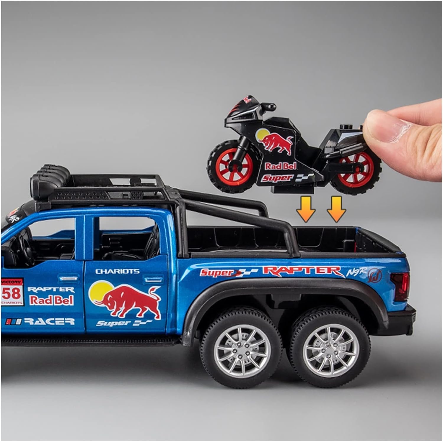 Ford Raptor F150 Pick-up - Diecast Metal Car - Scale 1:24