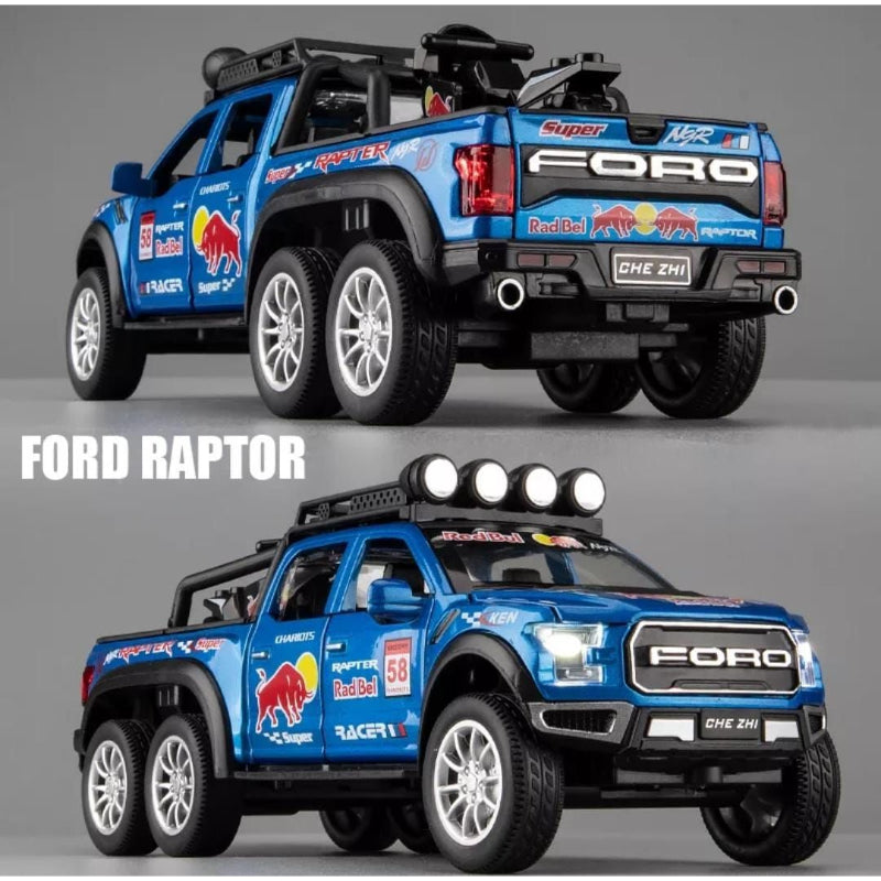 Ford Raptor F150 Pick-up - Diecast Metal Car - Scale 1:24
