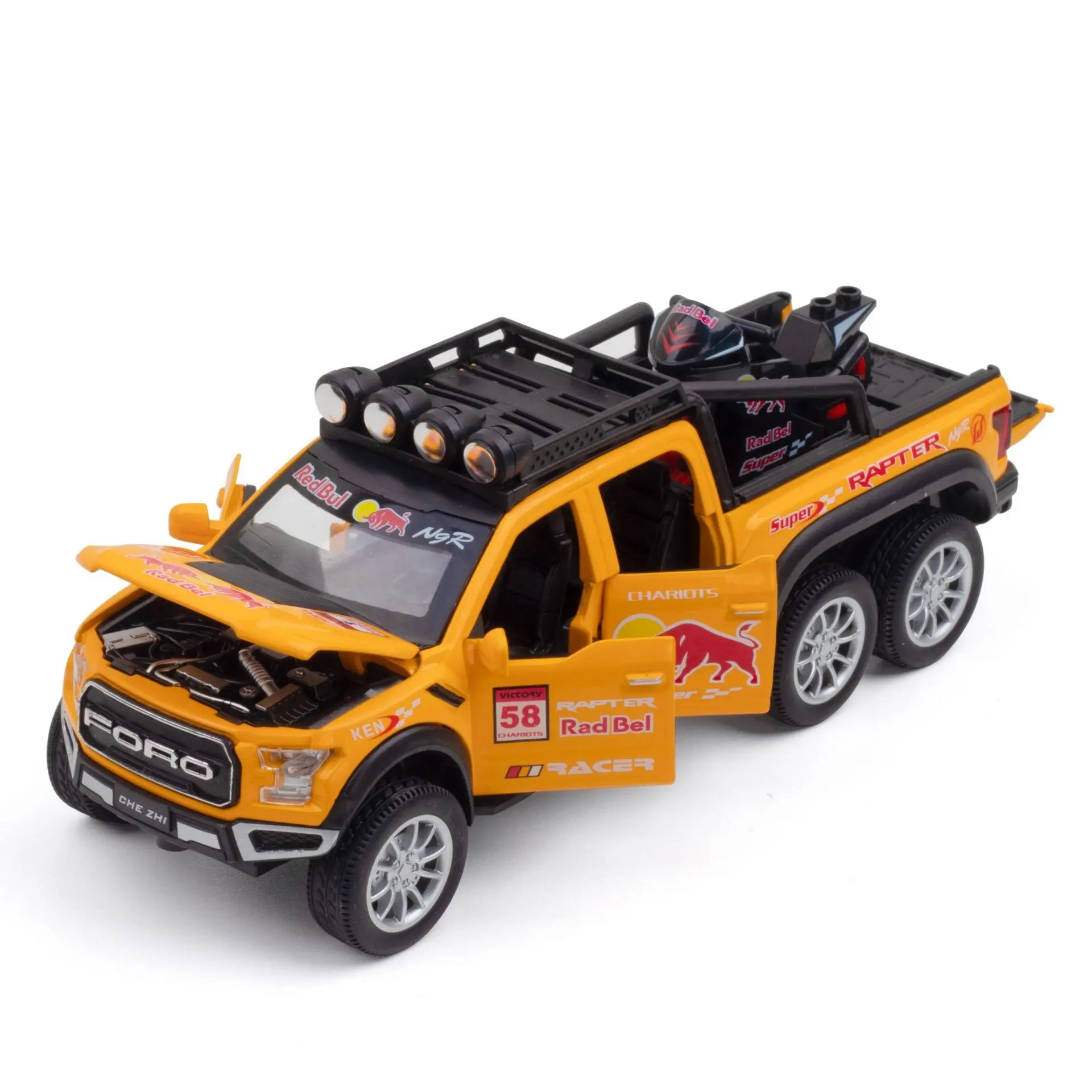 Ford Raptor F150 Pick-up - Diecast Metal Car - Scale 1:24