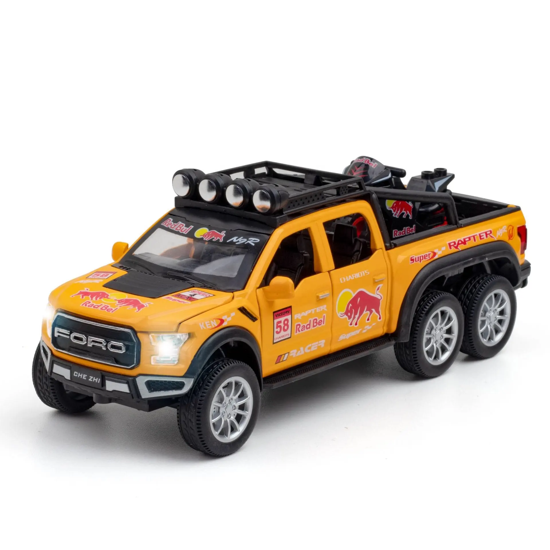 Ford Raptor F150 Pick-up - Diecast Metal Car - Scale 1:24