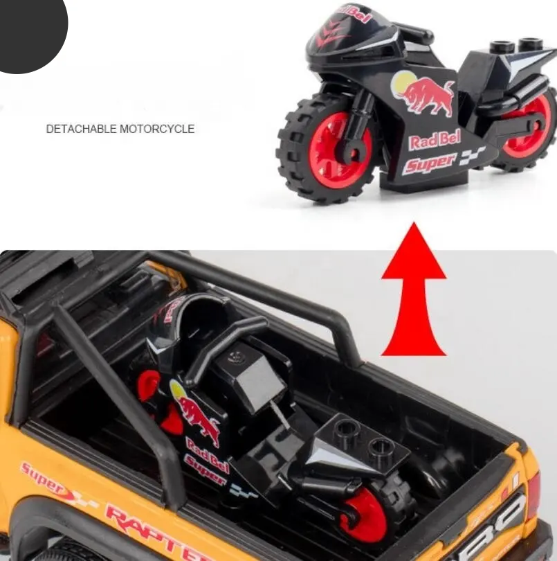 Ford Raptor F150 Pick-up - Diecast Metal Car - Scale 1:24