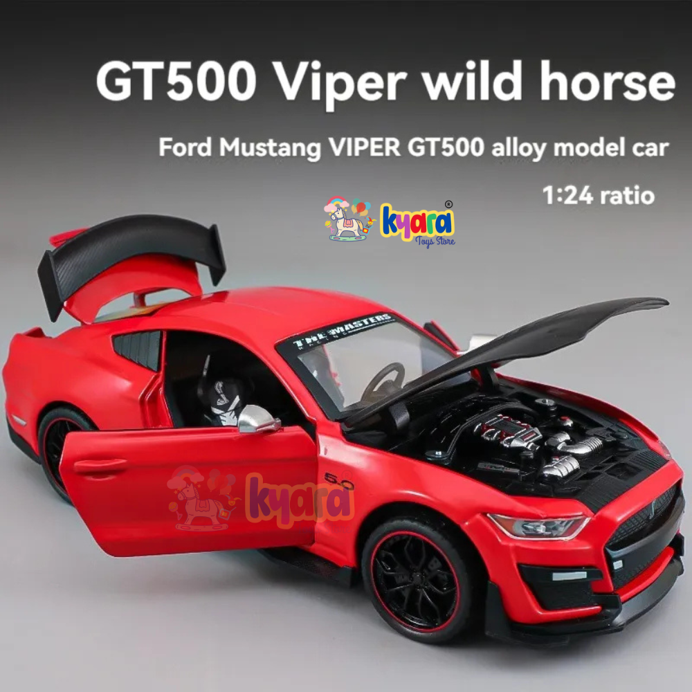 Ford Mustang Viper Gt500  - Diecast Metal Car - Scale 1:24