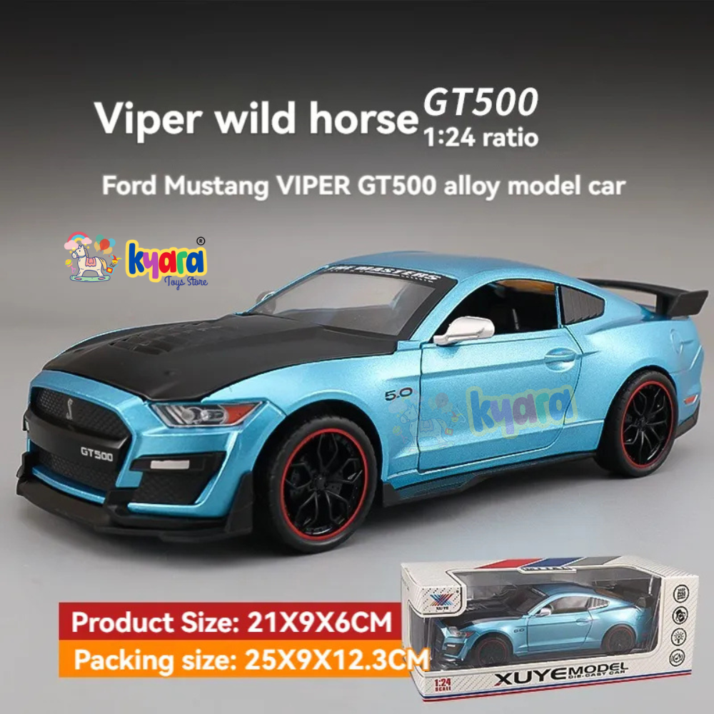 Ford Mustang Viper Gt500  - Diecast Metal Car - Scale 1:24