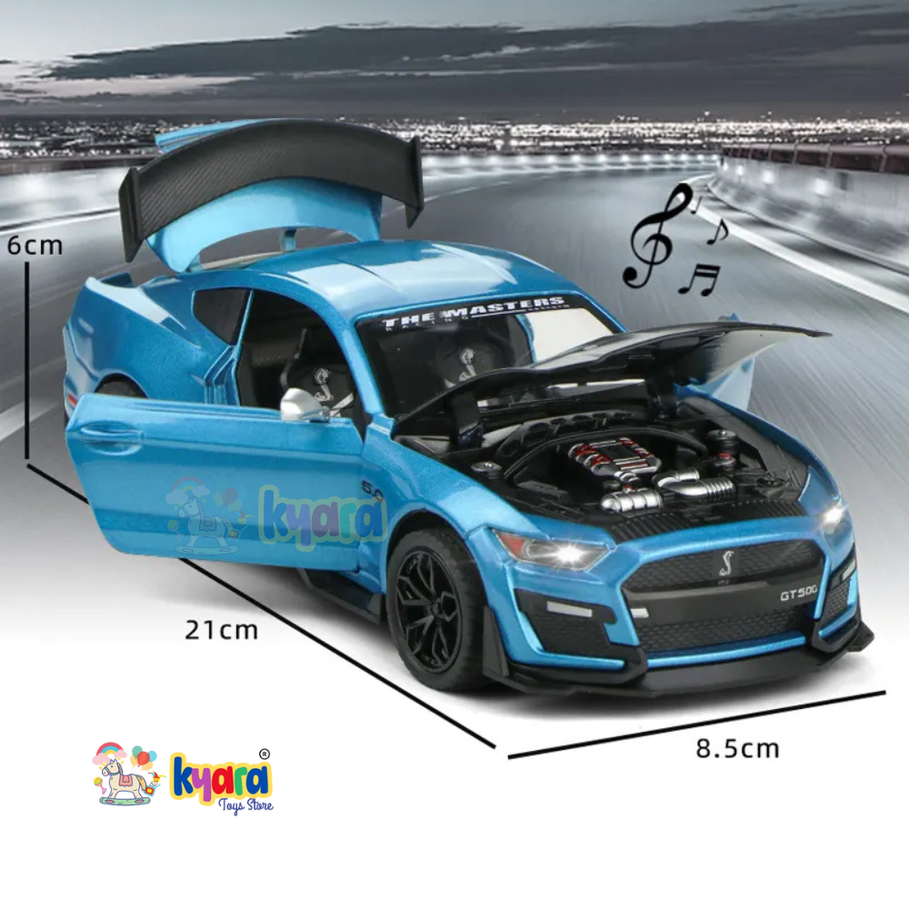 Ford Mustang Viper Gt500  - Diecast Metal Car - Scale 1:24