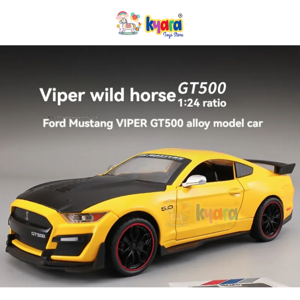 Ford Mustang Viper Gt500  - Diecast Metal Car - Scale 1:24