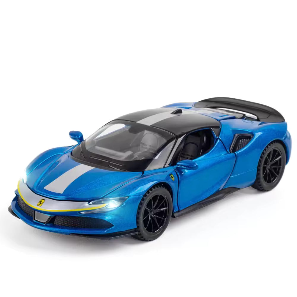 Ferrari Sf90- Diecast Metal Car - Scale 1:24/1:32