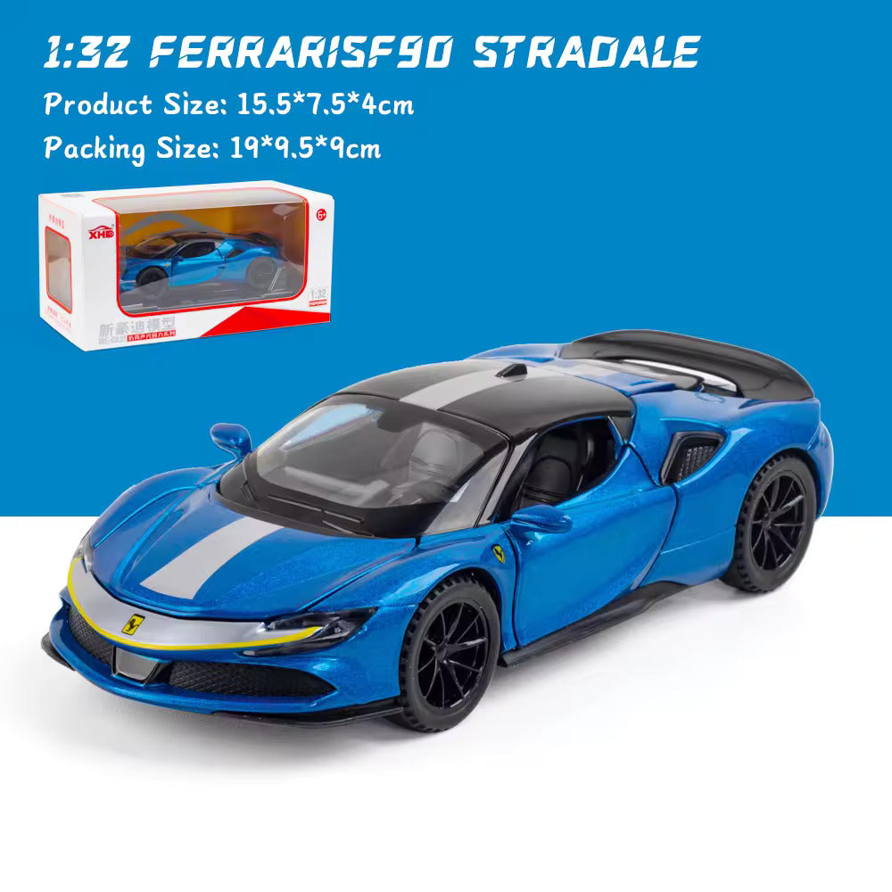 Ferrari Sf90- Diecast Metal Car - Scale 1:24/1:32
