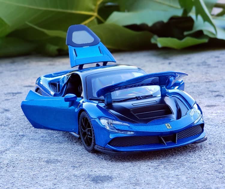 Ferrari Sf90- Diecast Metal Car - Scale 1:24/1:32