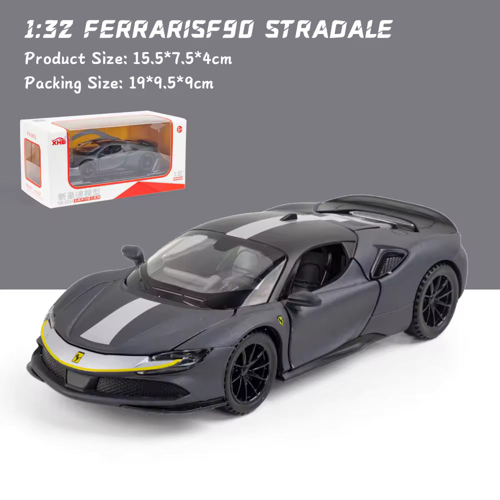 Ferrari Sf90- Diecast Metal Car - Scale 1:24/1:32