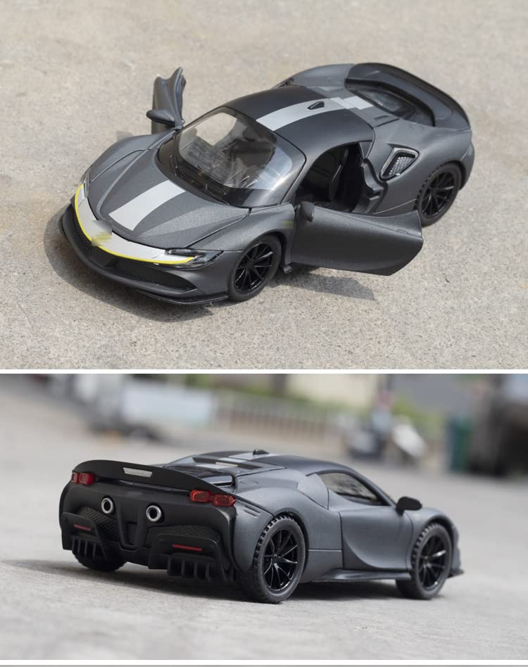 Ferrari Sf90- Diecast Metal Car - Scale 1:24/1:32