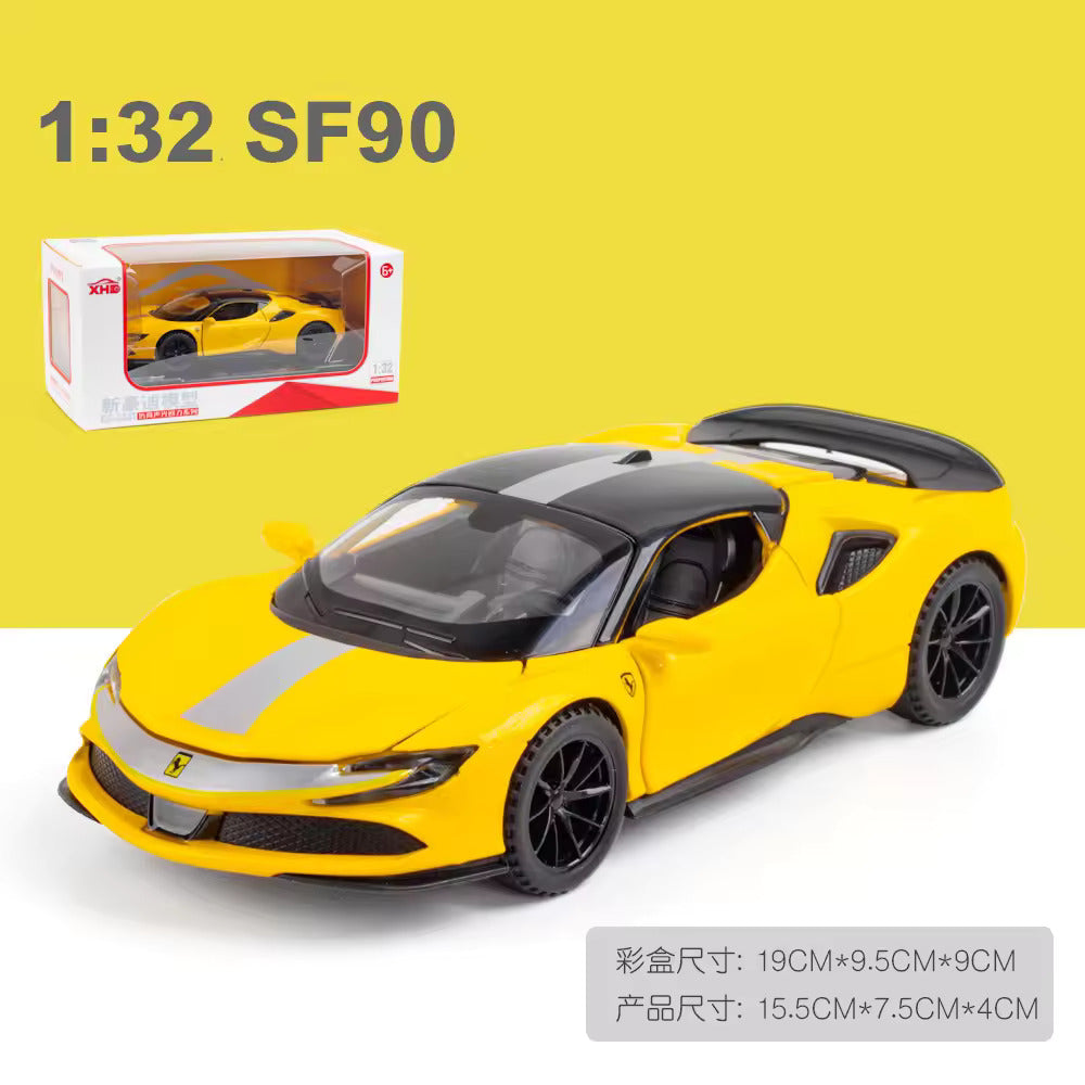 Ferrari Sf90- Diecast Metal Car - Scale 1:24/1:32