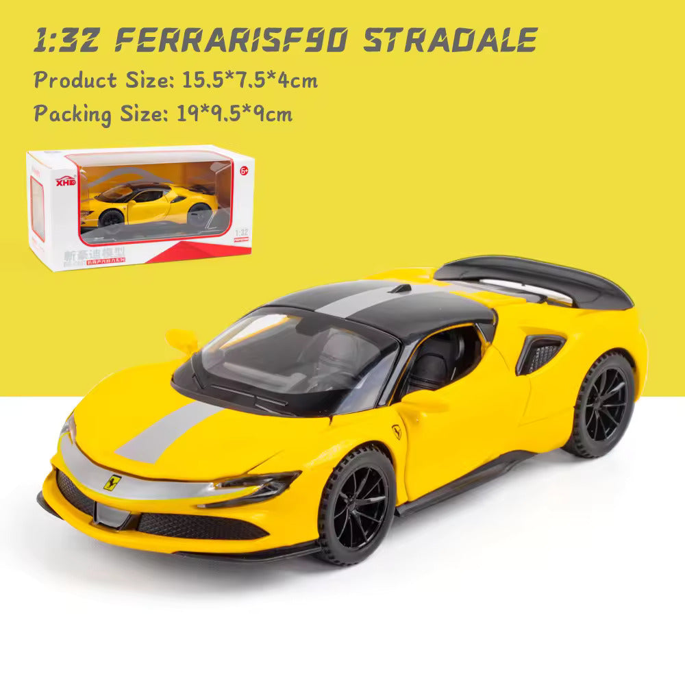 Ferrari Sf90- Diecast Metal Car - Scale 1:24/1:32