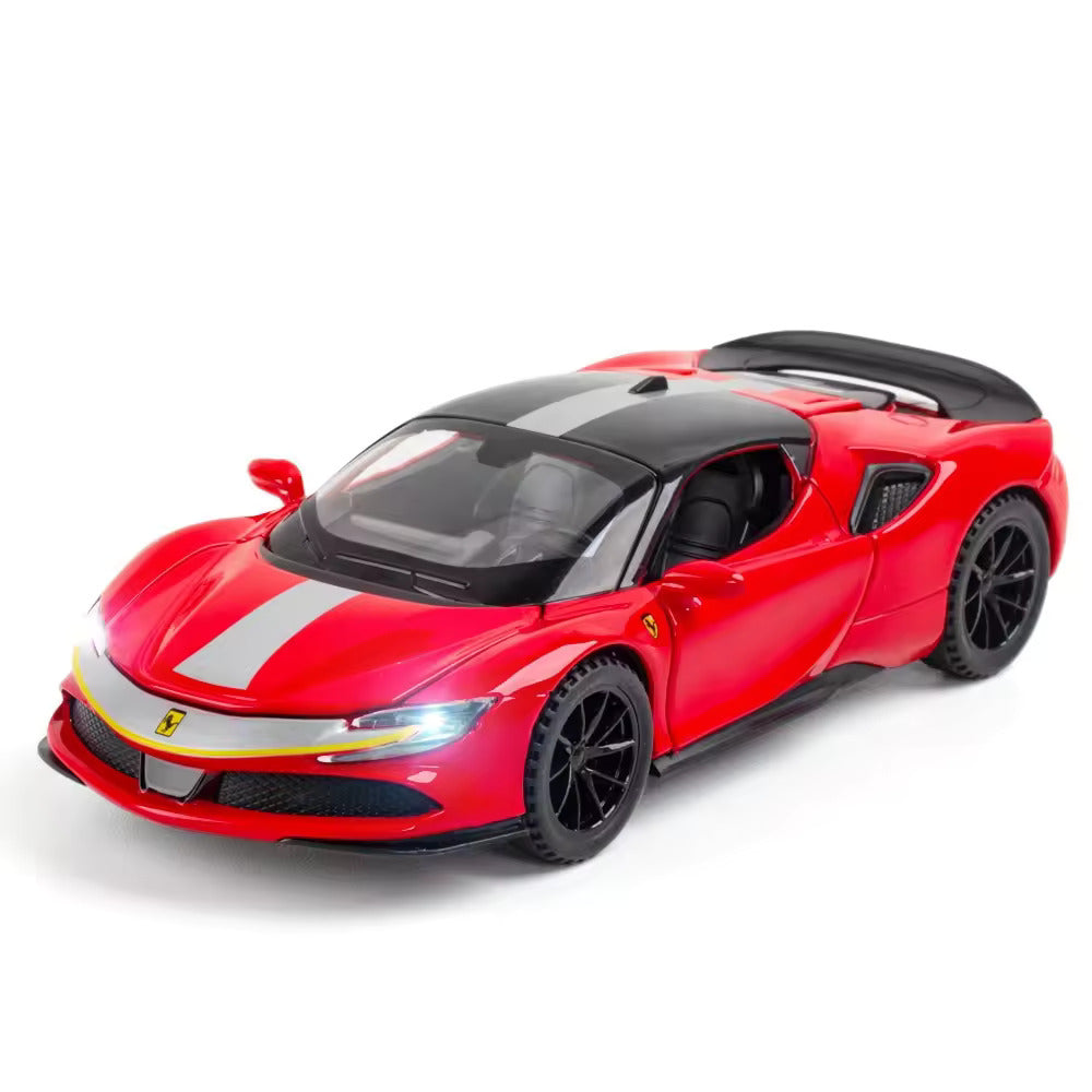 Ferrari Sf90- Diecast Metal Car - Scale 1:24/1:32