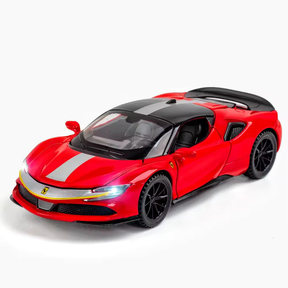 Ferrari Sf90- Diecast Metal Car - Scale 1:24/1:32