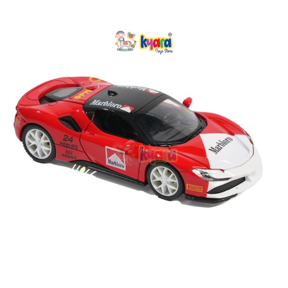 Ferrari SF90 Marlboro Race  - Diecast Metal Car - Scale 1:32