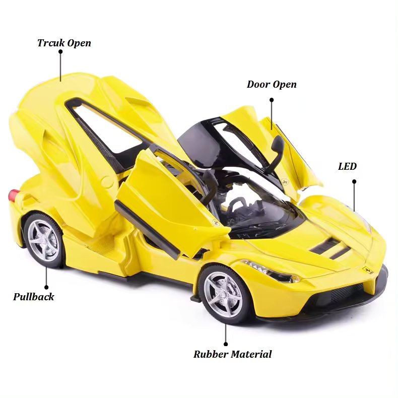 Ferrari Laferrari  - Diecast Metal Car - Scale 1:24/1:32