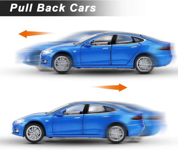 Tesla S Model - Diecast Metal Car - Scale 1:32