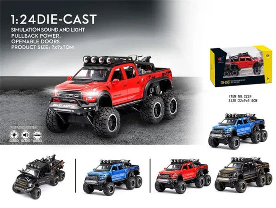 Beast Ford Raptor- Diecast Metal Car - Scale 1:24