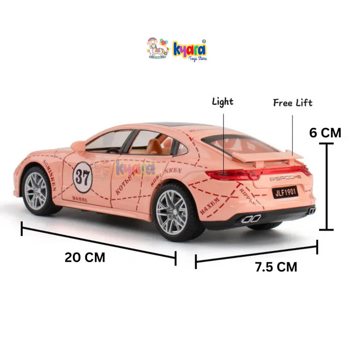 Porsche Panamera Racing - Diecast Metal Car - Scale 1:24