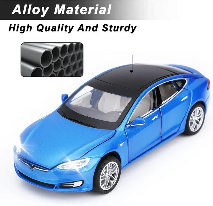 Tesla S Model - Diecast Metal Car - Scale 1:32