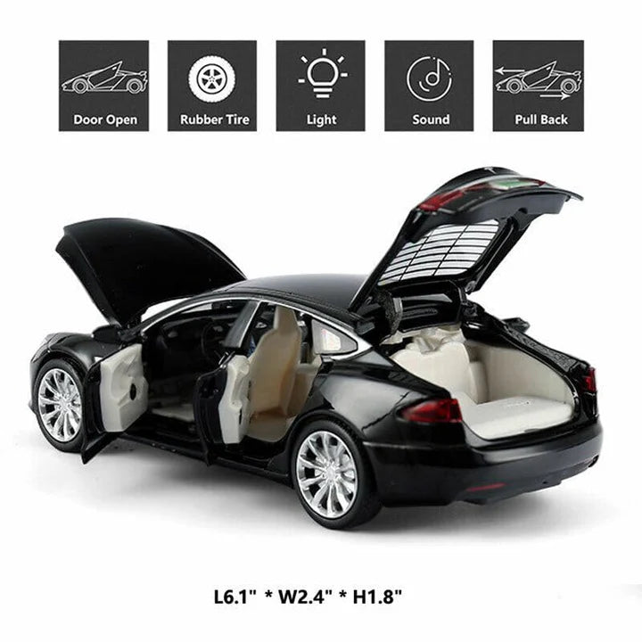 Tesla S Model - Diecast Metal Car - Scale 1:32