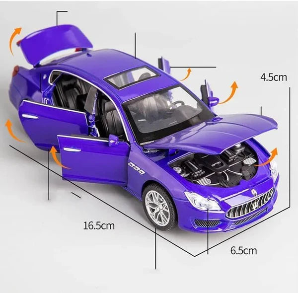 Maserati Quattroporte - Diecast Metal Car - Scale 1:32