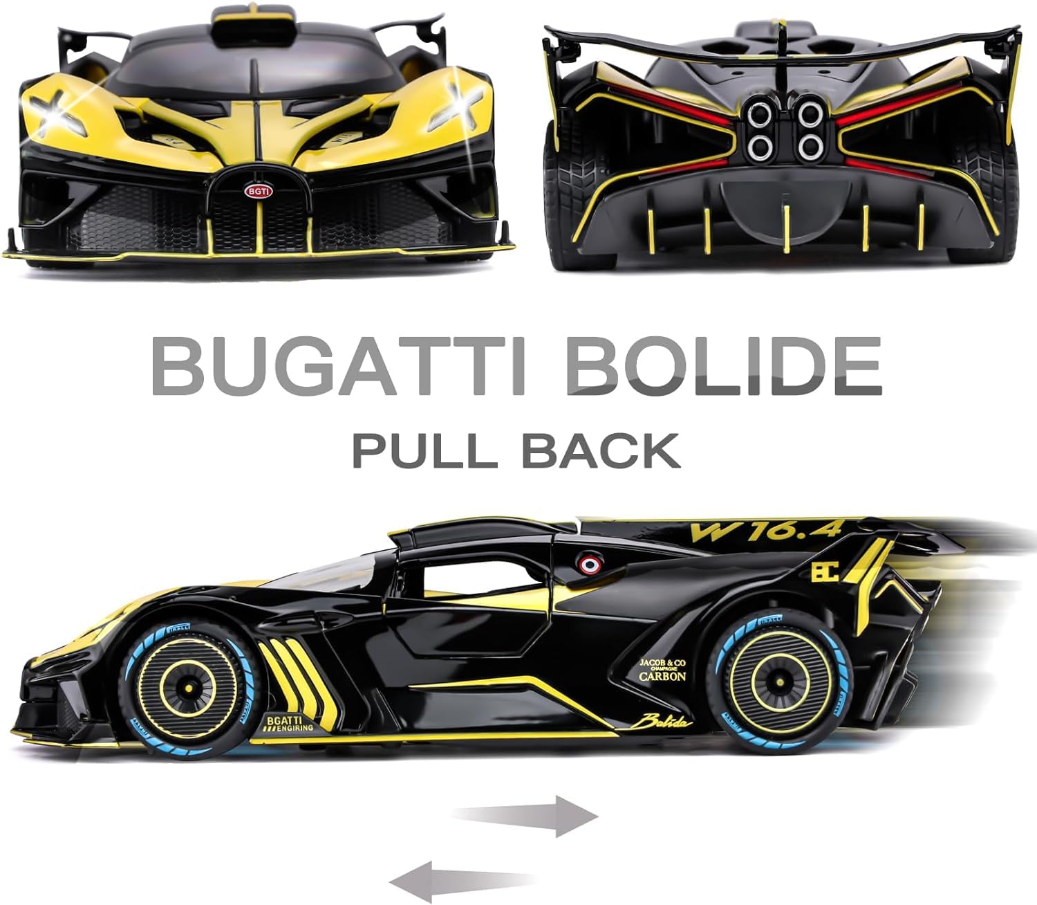 Bugatti Bolide - Diecast Metal Car - Scale 1:24