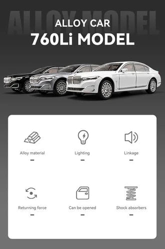 Bmw 760li - Diecast Metal Car - Scale 1:24