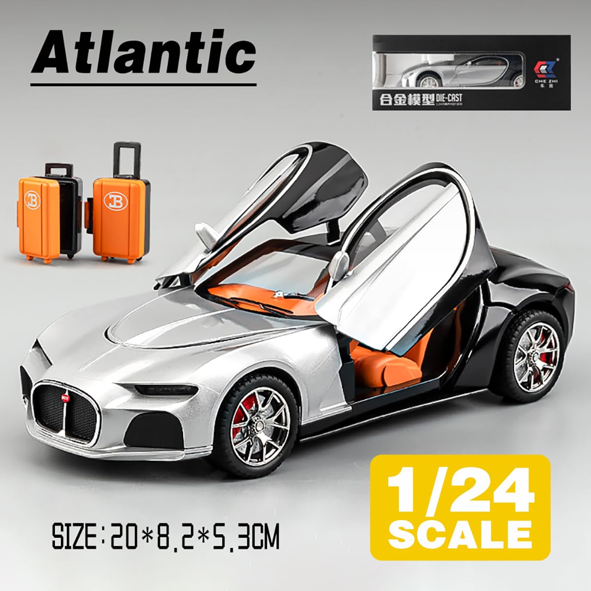 Bugatti Atlantic Concept - Diecast Metal Car - Scale 1:24