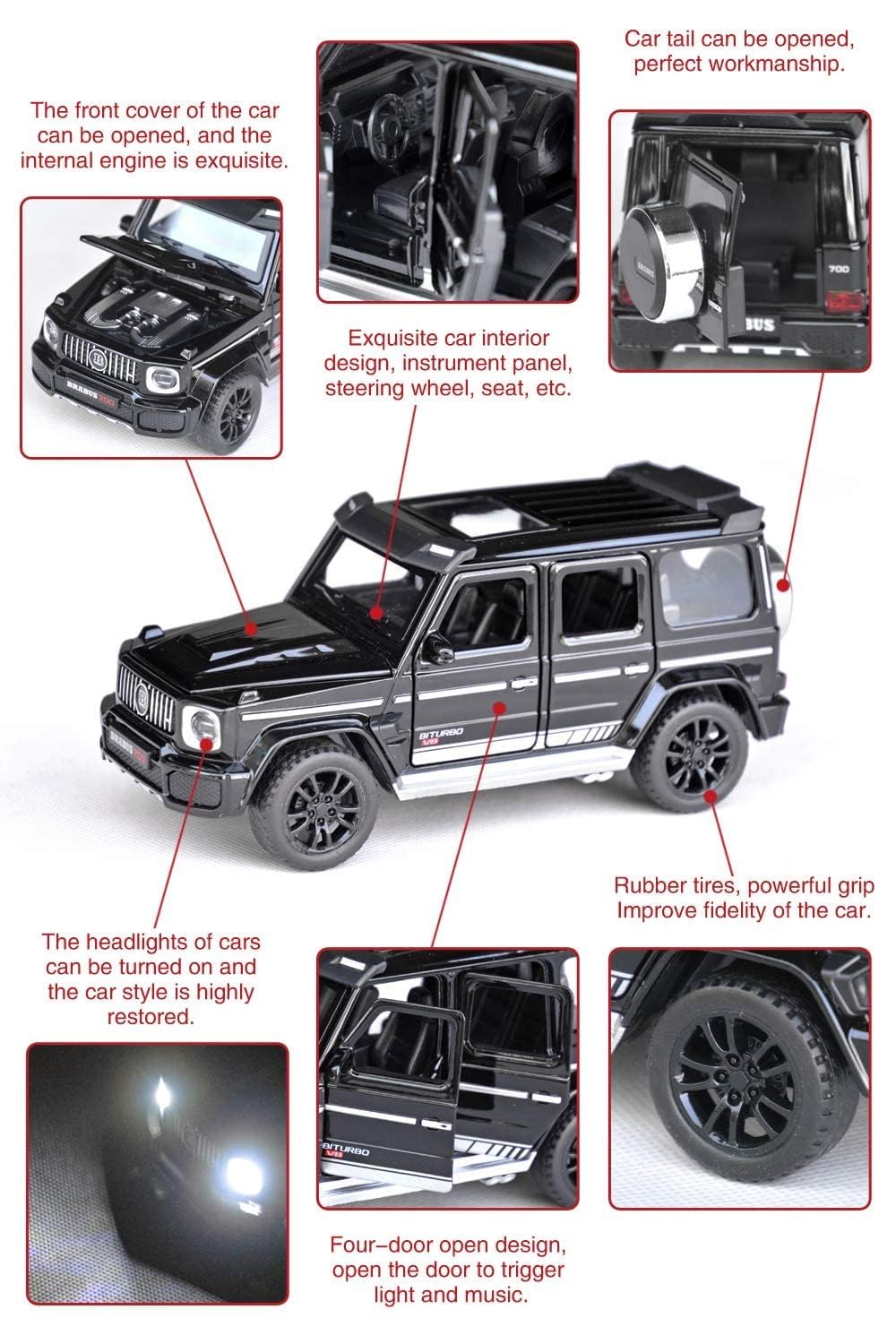 BRABUS 700 SUV- Diecast Metal Car - Scale 1:32
