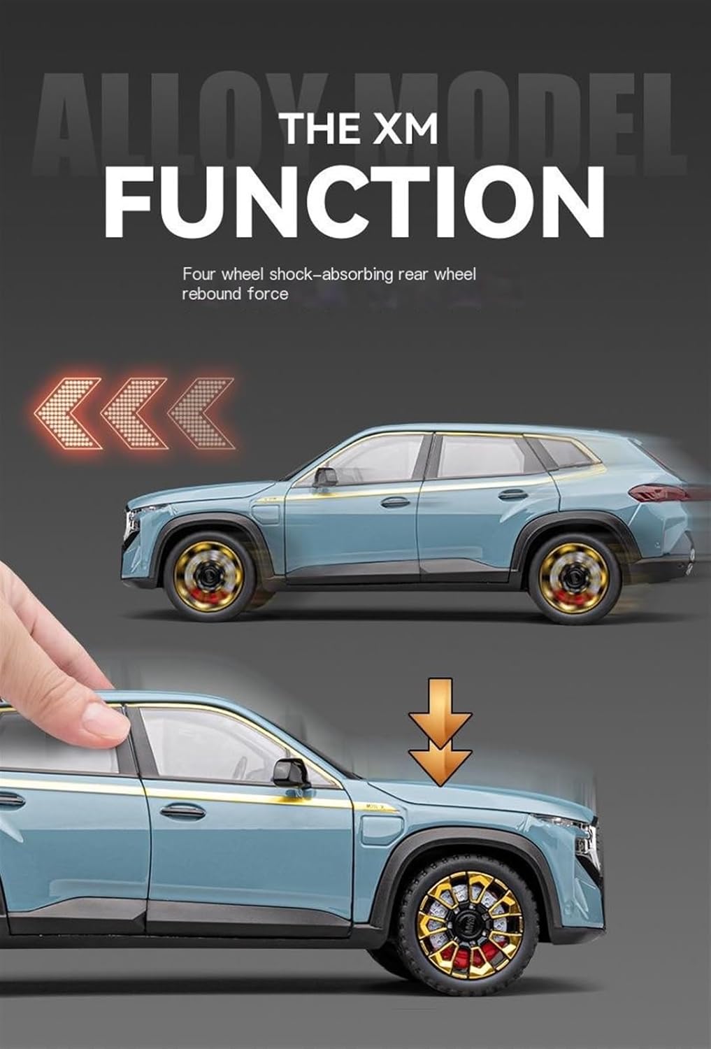 Bmw Xm - Diecast Metal Car - Scale 1:24