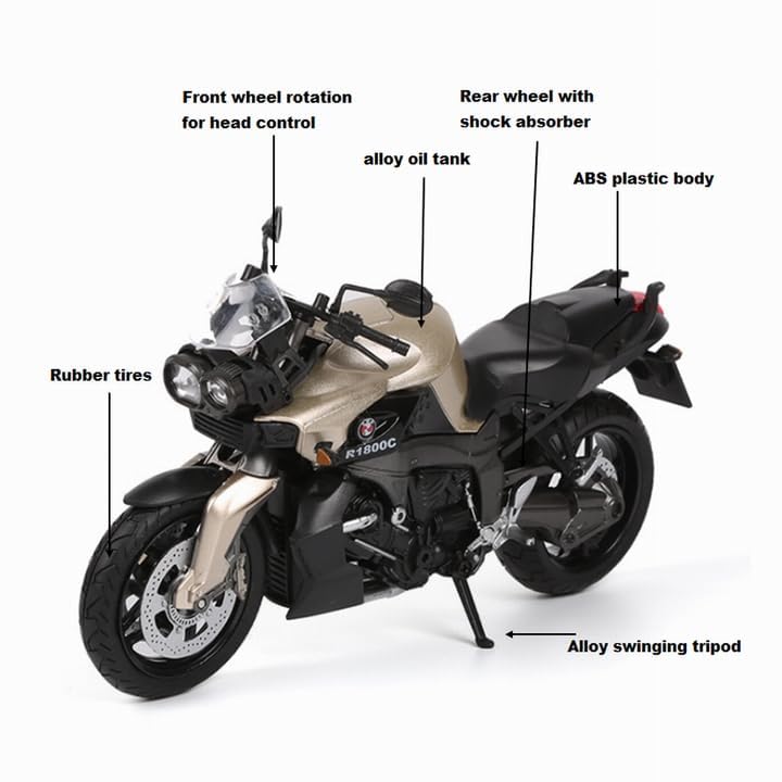 Bmw R1800c  - Diecast Metal Car - Scale 1:24