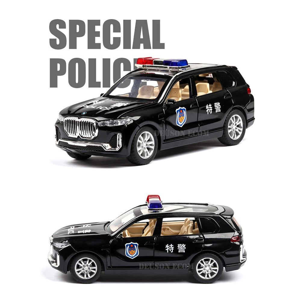 Bmw Police- Diecast Metal Car - Scale 1:32