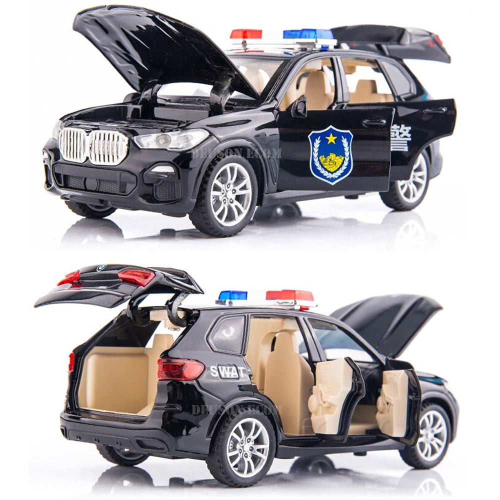 Bmw Police- Diecast Metal Car - Scale 1:32