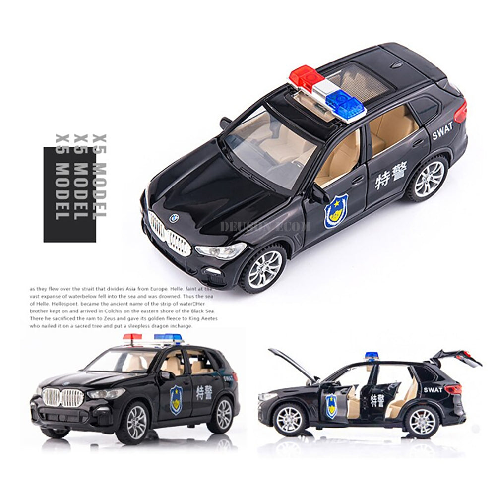 Bmw Police- Diecast Metal Car - Scale 1:32